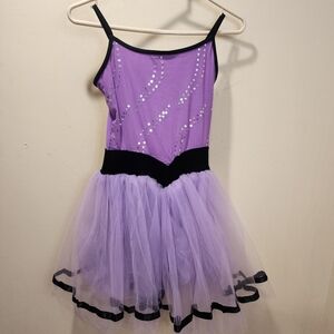 WEISSMAN purple Ballet Dancer Tu tu Tull Dress Size LC